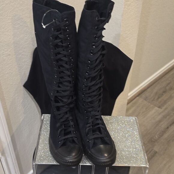 Converse Chuck Taylor All Star XXHi Lace-Up Sneakers- Black - Picture 12 of 14